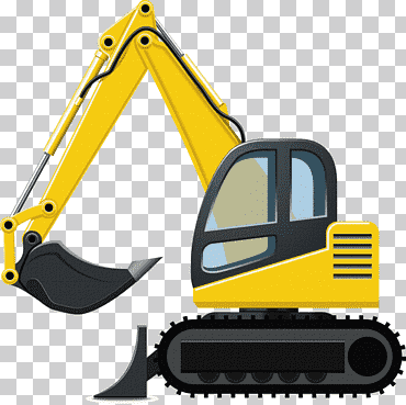 excavadora maquinaria pesada cargadora, caterpillar, animales, técnica, modo de transporte png