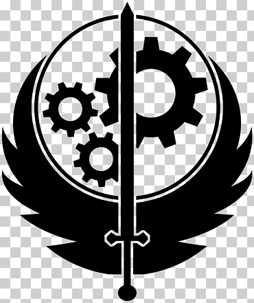 Fallout: hermandad de acero Fallout 3 Fallout 4 videojuego, Fall Out 4, emblema, hoja, logo png