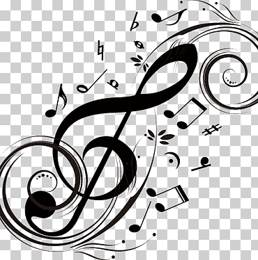 material de notas musicales, Nota, duela, partitura png