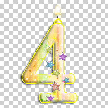 dígito numérico, 4 años, diverso, Decoración navideña, dígito numérico png