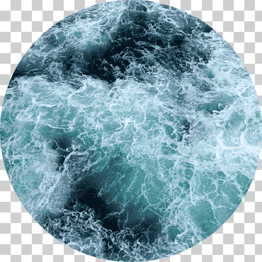 Cuerpo de agua profundo mar viento dispersión de olas, círculo de agua, azul, nube, Oceano png