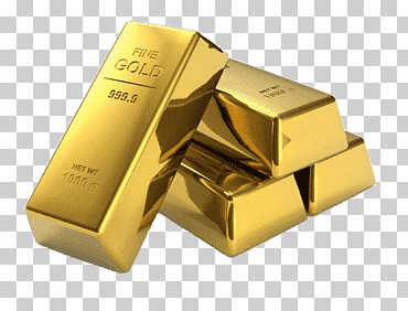 lingotes de oro lingotes de oro como una inversión en quilates, oro, oro, refinado, material png