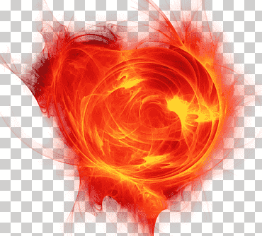 Ilustración de la llama, rayo bola de fuego, propagación de la llama., amor, naranja, corazón png