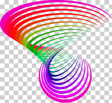 Línea de diseño gráfico, rayas de colores., salpicadura de color, espiral, lápiz de color png