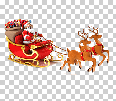Santa Claus reno árbol de navidad deseo, Papá Noel creativo, mamífero, vacaciones, arte creativo png