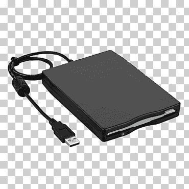 unidad externa negra, disquetera, electrónica, disquetes, negro png