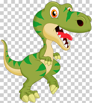 pequeño dinosaurio lindo, verde, dibujos animados, dinosaurio png