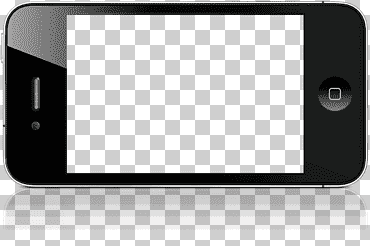 iphone negro 4, iphone negro paisaje, electrónica, iphones, negro png