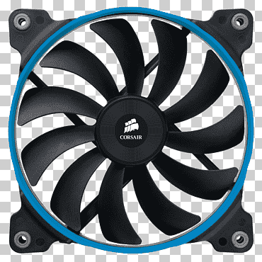 caja de la computadora ventilador de flujo de aire computadora de refrigeración, ventilador, computadora, técnica, borde png