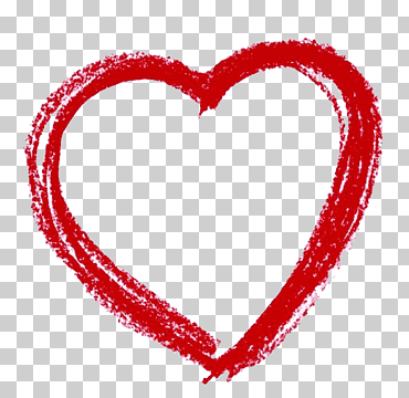 borde de crayón hueco rojo, rojo, en forma de corazón, crayon border png
