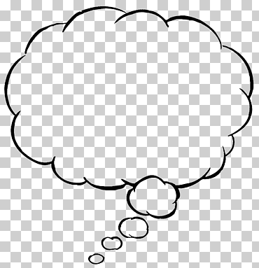 Nube blanca y negra, globo de habla, pensamiento., amor, diverso, ángulo png