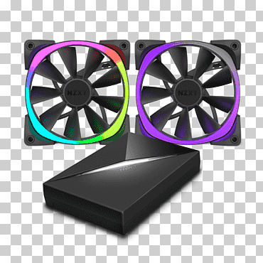 Pc computadoras cajas y carcasas rgb modelo de color ventilador de computadora nzxt, púrpura, hardware de la computadora, ventilador de computadora png