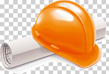 Casco duro Ingeniería arquitectónica, cap de trabajo, elementos de diseño., sombrero, edificio, naranja png