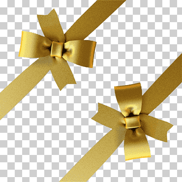 regalo de navidad, bowknot dorado, cinta, marco dorado, Moda png