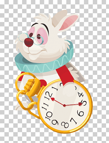 disney alice en la ilustración del conejo del país de las maravillas, alicia aventuras en el país de las maravillas reino corazones u03c7 conejo blanco, alicia en el país de las maravillas, comida, personaje de ficción, Liebre de Marzo png
