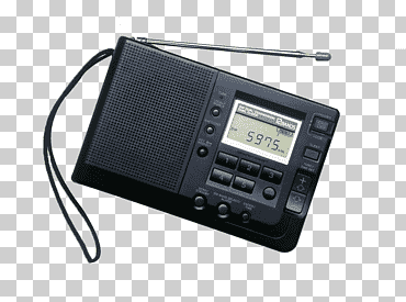 receptor de radio, radio clasica, electrónica, pesado, negro png