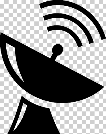 Iconos de computadora por satélite, símbolo de satélite, monocromo, negro, silueta png