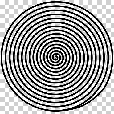circulo espiral punto patrón, espiral, blanco, monocromo, simetría png