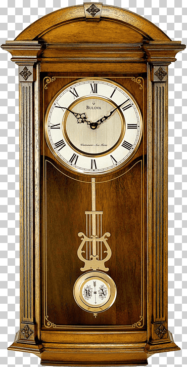 reloj despertador pared bulova, reloj, madera maciza, reloj de la chimenea, péndulo png