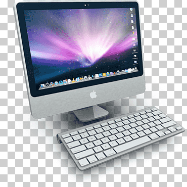 dispositivo electrónico de computadora de escritorio dispositivo, imac, macbook plateado encendido, artilugio, electrónica, netbook png