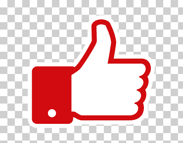 facebook rojo como logo, youtube facebook como botón blog, youtube, texto, rectángulo, mano png