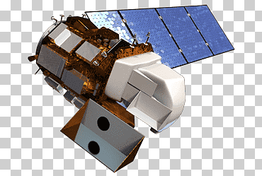 Satélite marrón y blanco, satélite Landsat, transporte, astronave, marrón png