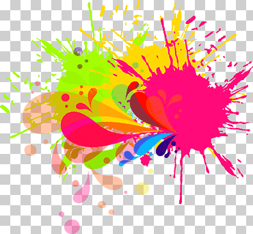 Pintura abstracta multicolor, pincel tinta acuarela, salpicadura de pintura, arreglos florales, tinta, salpicadura de color png