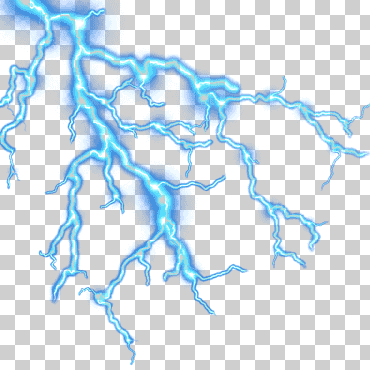 rayo trueno icono, rayo creativo, ilustración rayo, azul, arte creativo, simetría png