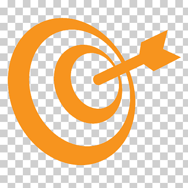 flecha naranja y objetivo, planificación estrategia de gestión de marketing, objetivos, texto, naranja, plan png
