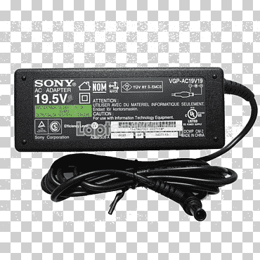 adaptador de CA vaio fit 15e laptop sony vaio fe series, 14 portátiles sony, electrónica, computadora, adaptador png