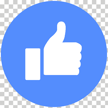 YouTube Emoticon de botón me gusta de Facebook, pulgar arriba, como icono, azul, texto, mano png