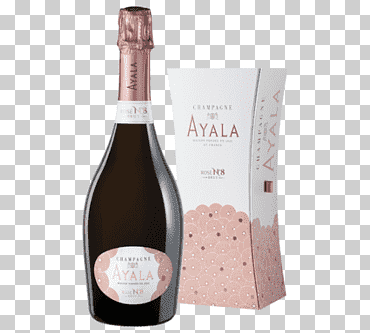 Licor de ayala con caja, ayala brut rosé., comida, champán, ayala png