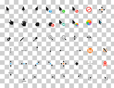 Компьютерная мышь Cursor Pointer Theme Linux, креатив, угол, электроника, текст png