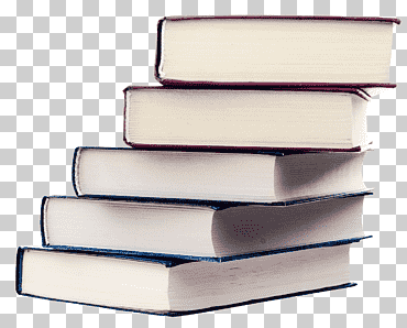 Cinco libros de colores variados, libros de vista rápida, libros., rectángulo, hora, material png