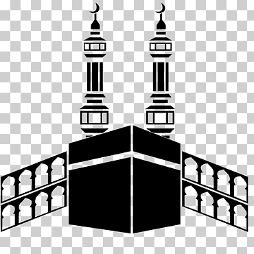 Kaaba, ilustración de la meca, gran mezquita de la meca hassan ii mezquita medina hajj umrah, islam, ángulo, simetría, monocromo png