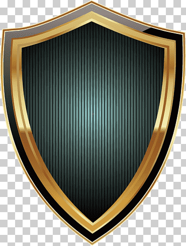 Ilustración de escudo negro y latón, escudo esmeralda, ángulo, atmósfera, logo png
