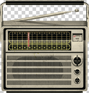 radio receptor radiodifusión, radio, televisión, electrónica, decorativo png