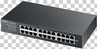 gigabit ethernet switch de red puerto zyxel rack de 19 pulgadas, switch, diverso, Red de computadoras, conmutador de red png