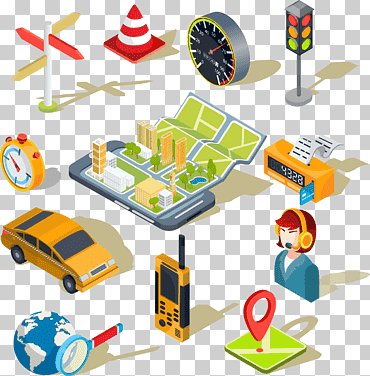 software de aplicación icono de aplicación móvil, icono de aplicación de mapa móvil, luces, icono de cámara, ciudad png