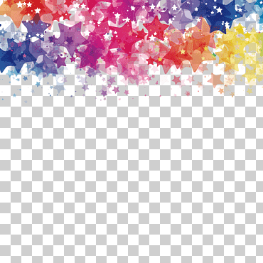 Fondo de estrellas de colores surtidos, estrellas de acuarela, acuarela y estrellas, textura, hojas de acuarela, material png png