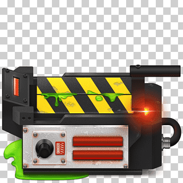 Ilustración de máquina rectangular en negro y gris, accesorios electrónicos, trampa fantasma, juego, electrónica, emoticon png