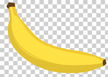 plátano, un plátano, comida, hojas de banana, dibujos animados png