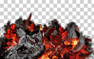 quema de material de carbón, combustión, carbón, rojo png