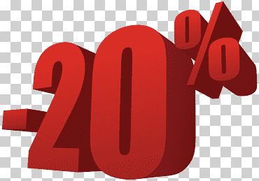 -20% ilustración, 20% de descuento., amor, texto, logo png