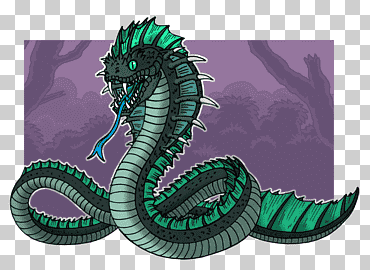 Dragón basilisco criatura legendaria serpiente monstruo, criatura acuática, criatura legendaria, continuar, personaje de ficción png