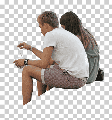 gente sentada, hombre y mujer hablando entre ellos, mueble, mano, gente png