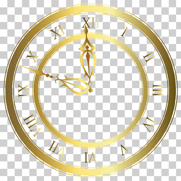 Reloj de pared analógico dorado, reloj despertador en la cara del reloj, reloj dorado., reloj digital, reloj de bolsillo, reloj de la chimenea png