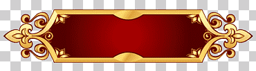 Banner web, banner decorativo, latón y marco rojo., texto, rectángulo, oro png
