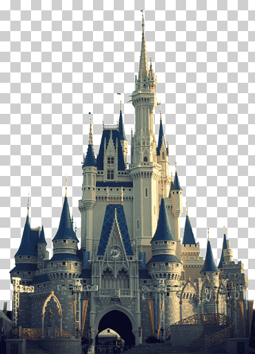Ilustración de castillo azul y blanco, parque de atracciones epcot disneyland magic kingdom cinderella castle, castillo de disney, edificio, arquitectura medieval, castillo png
