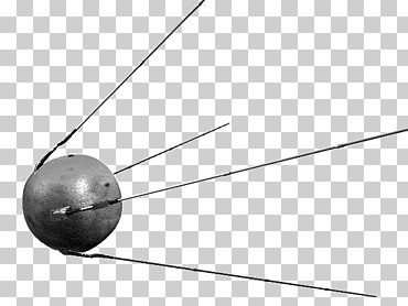 Extracto blanco y negro, primer satélite sputnik, transporte, astronave, negro png